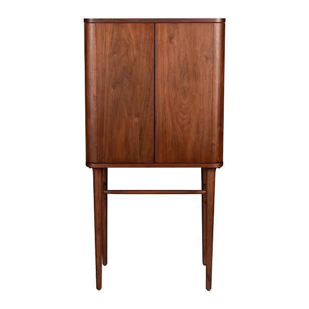 Hnědá skříňka v dekoru ořechu s posuvnými dveřmi 62x125x45 cm Morrison – Dutchbone