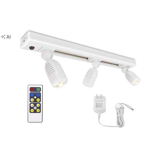 Led lampa 3 Spot reflektory s dálkovým ovládáním Nastavitelné hlavice Honwell