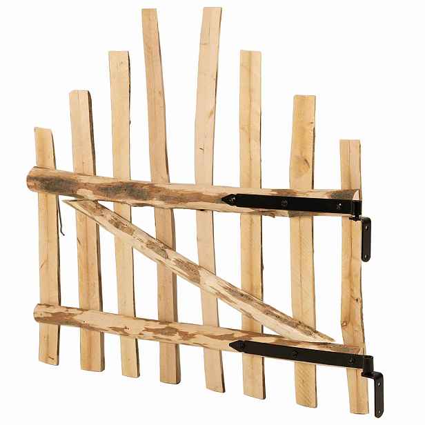 vidaXL Oblouková brána 100 x 90 cm Impregnované dřevo lísky Přírodní