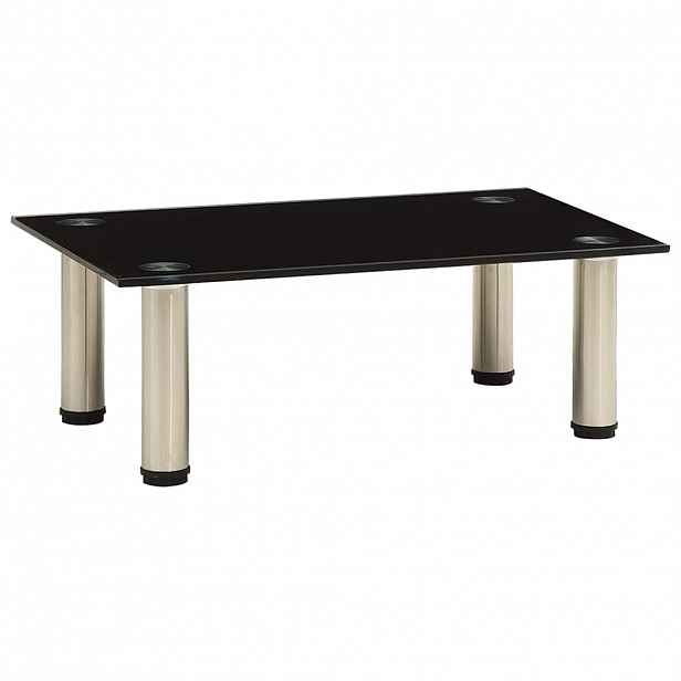 vidaXL TV stolek černý 40 x 35 x 17 cm tvrzené sklo