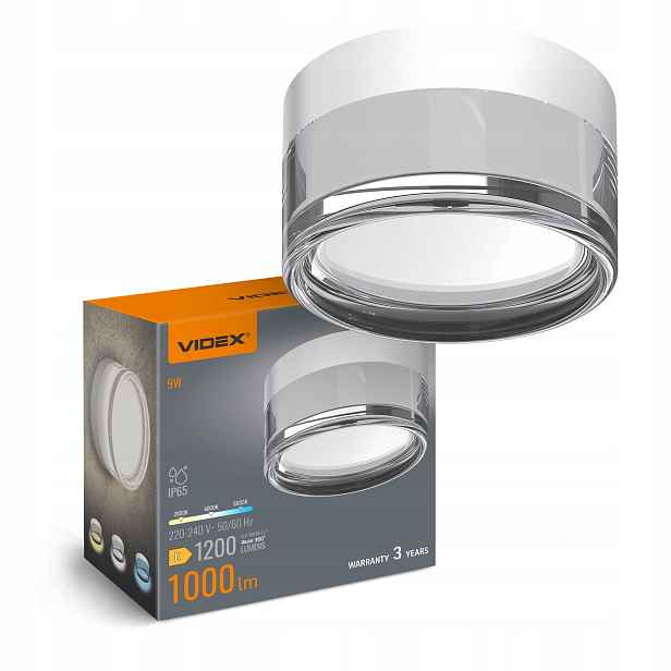 Videx nástěnná a stropní Led lampa 9W bílá VL-BHD01-09CWW