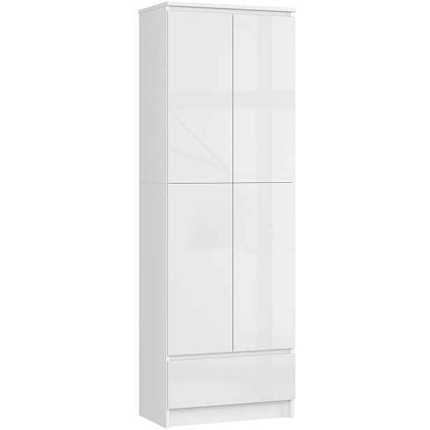 Ak furniture Skříň Rexa 60 cm bílá lesk