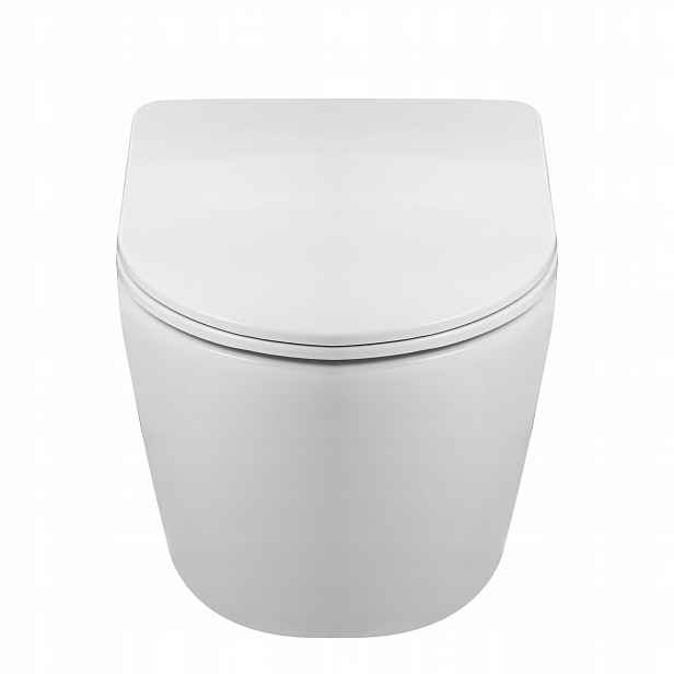 Aquauno Závěsná Wc Mísa Rimless Pomalu Padající Deska Livo