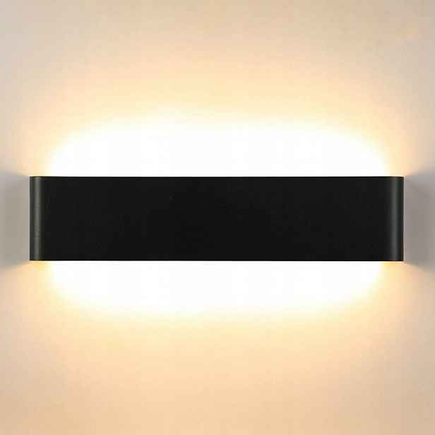 Lightsjoy 18W 40CM Led vnitřní nástěnné svítidlo Černé