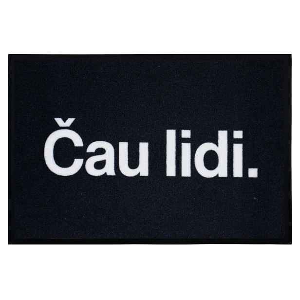 Rohožka Čau lidi 40x60 cm - na ven i na doma, 40x60, černá, Mercury Flooring