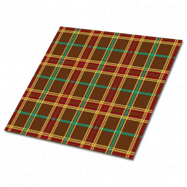 TULUP SAMOLEPICÍ OBKLADY NA STĚNU 9 ks 30x30 cm Klasický kostkovaný vzor