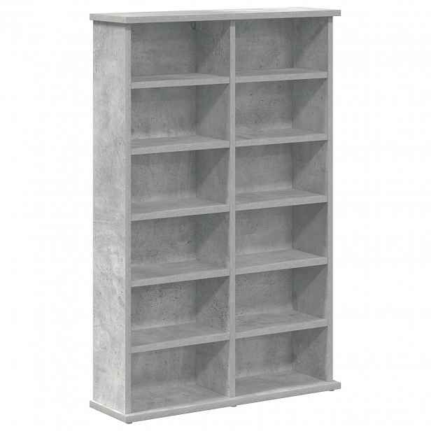 vidaXL CD skříň Betonově šedá 60 x 17 x 92 cm Kompozitní dřevo