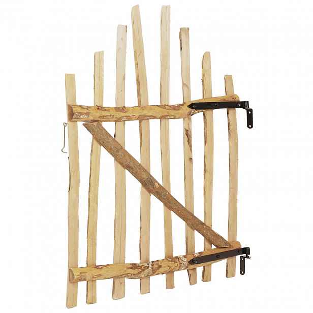 vidaXL Oblouková brána 100 x 120 cm Impregnované dřevo lísky Přírodní