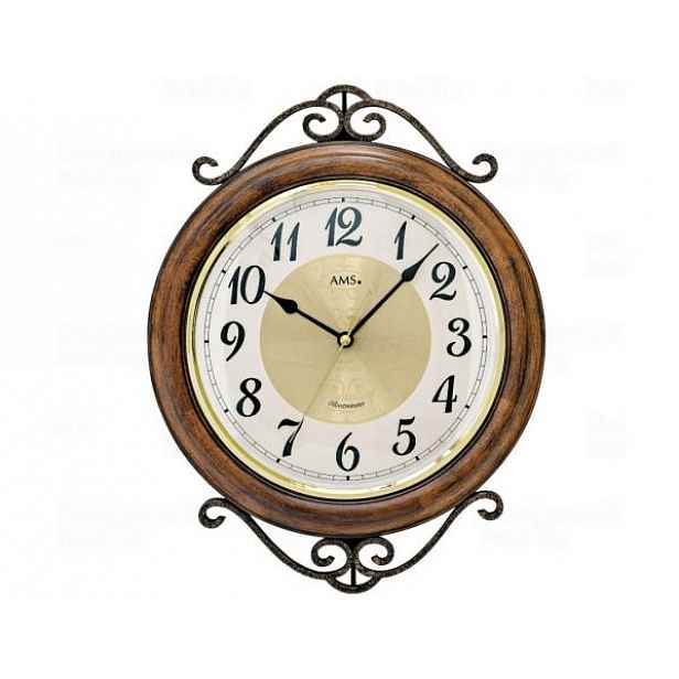 Designové nástěnné hodiny 9565 AMS 37cm s melodii Westminster