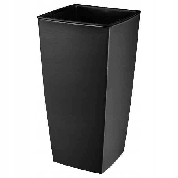Květináč vysoký Melrose Glamour antracit 57 cm s vložkou