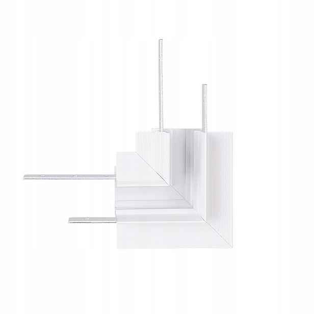 Úhelník 90° pro zapuštěnou lištu Magnetic Bílý MaxLight