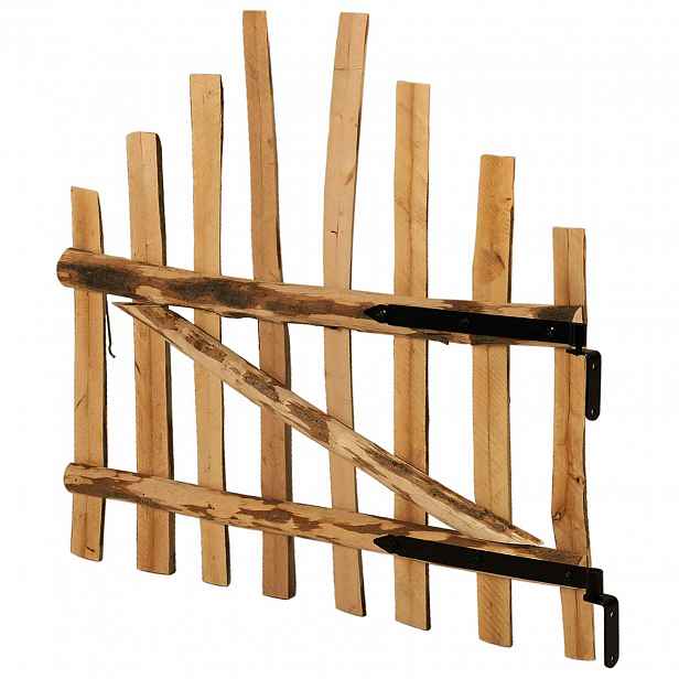 vidaXL Oblouková brána 100 x 90 cm Impregnované dřevo lísky Hnědá
