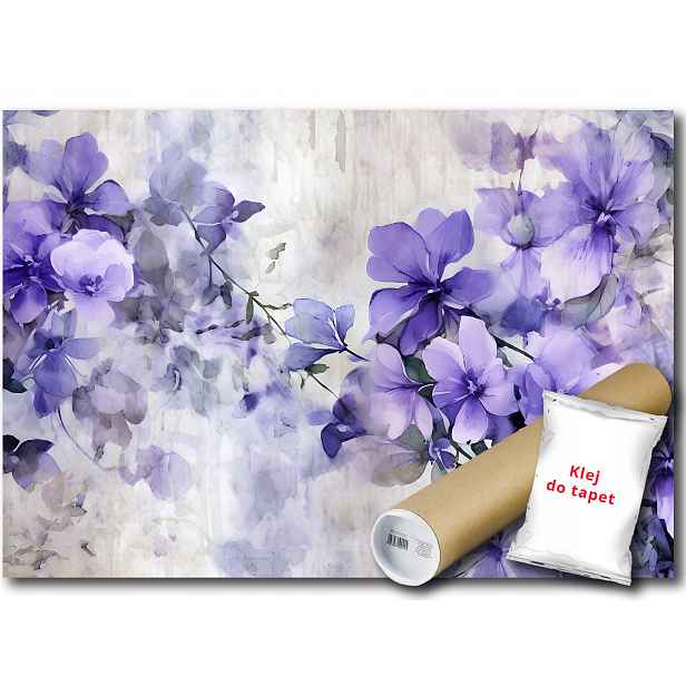 Vinylová fototapeta Akvarelové květiny 152x104