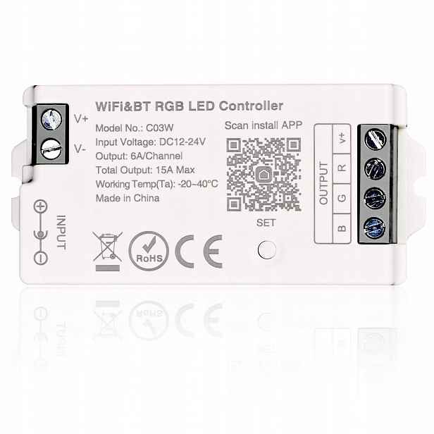 Led pásek TUNICHxRGB 4pinový 360W 24V WiFi Alexa Google Home