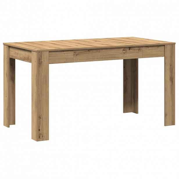 vidaXL Jídelní stůl dub artisan 140 x 74,5 x 76 cm kompozitní dřevo