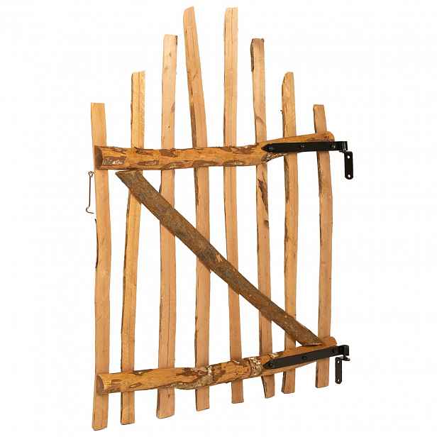 vidaXL Oblouková brána 100 x 120 cm Impregnované dřevo lísky Hnědá