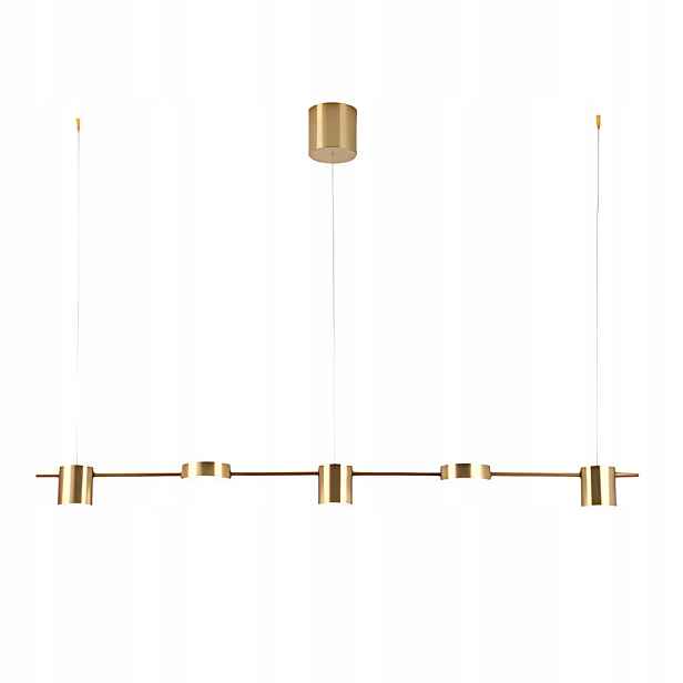 Závěsná lampa Abigali Glichio 35W 120 cm, lineární, moderní zlatá