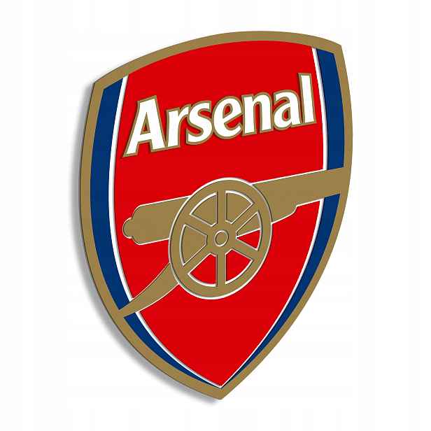 Dřevěný 3D obraz Fotbal Arsenal Nástěnná Dekorace Dárek