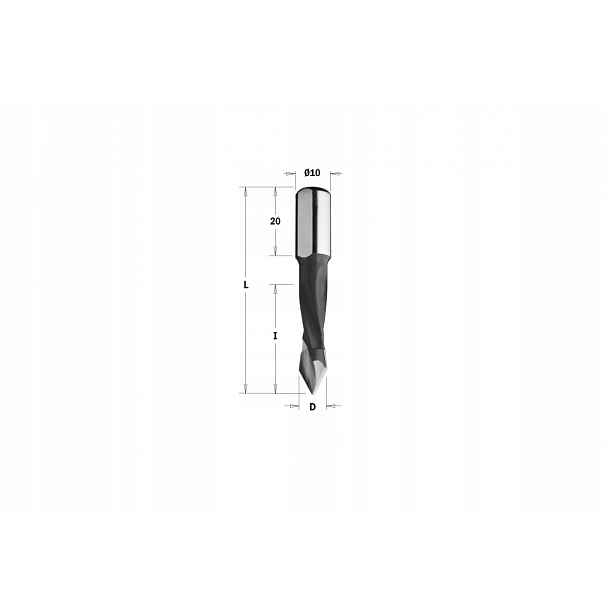Cmt 374.080.11 Vrták P Hw D=8 I=30 L=57,5 S=10x20 Rh