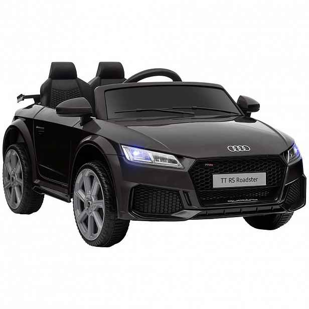 HOMCOM DĚTSKÉ elektrické auto 12 V s dálkovým ovládáním 2,4 GHz, hudbou, černé