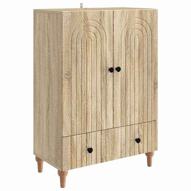 vidaXL Servírovací skříň Dub sonoma 66 x 34,5 x 95 cm Kompozitní dřevo
