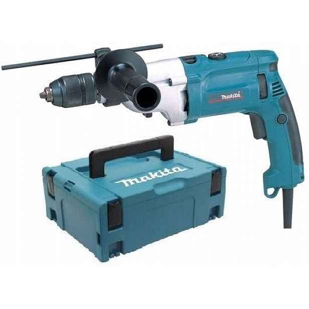 Makita HP2071J příklepová vrtačka, 1,65-13mm, 2 rychlosti, 1010W, systainer