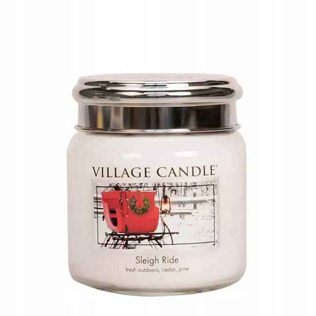 Střední svíčka Sleigh Ride Village Candle
