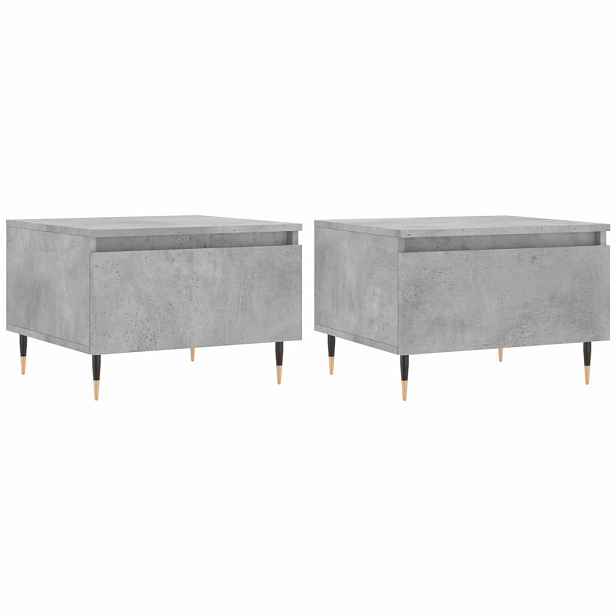 vidaXL Konferenční stolky 2 ks betonově šedé 50 x 46 x 35 cm kompozit