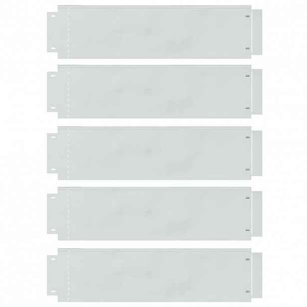 vidaXL Obrubníky trávníku 5 ks 100 x 25 x 0,07 cm Pozinkovaná ocel