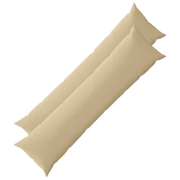 vidaXL Polštář 2 ks HEERLEN Béžová 40 x 145 cm Polyester