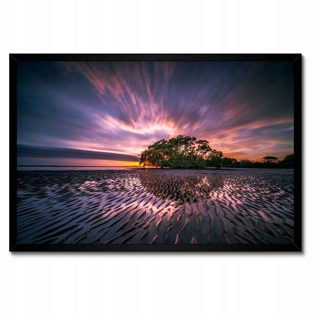 Plakáty v rámu 60x40 Krásná fialová krajina