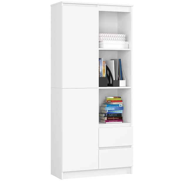 Ak furniture Skříň Rexa 80 cm bílá