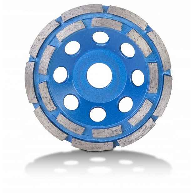 Dvouřadý diamantový talíř pro broušení betonu 125 mm Rubi