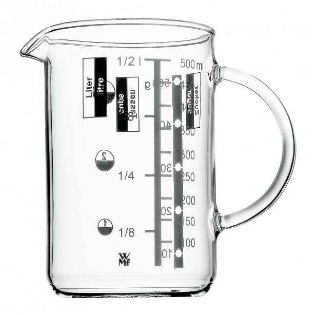 Skleněná odměrka WMF, 0,5 l