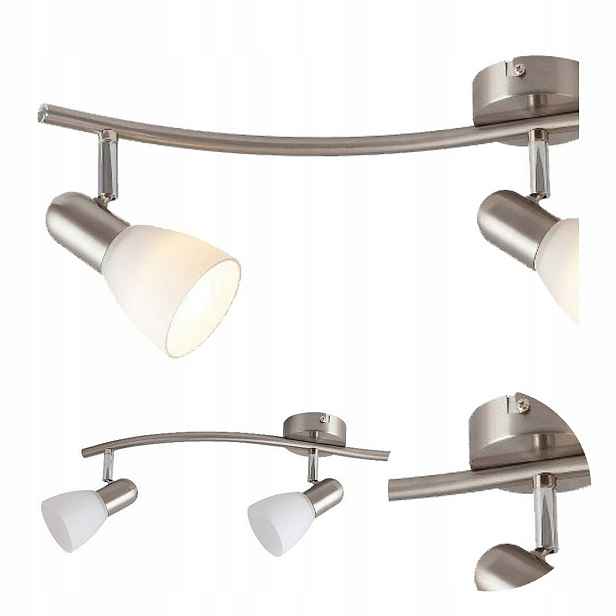 Stropní Svítidlo (stropní svítidlo) bodové, chromové, klasický styl, 3xE14 40W, Sklo, model Soma, značka Rabalux