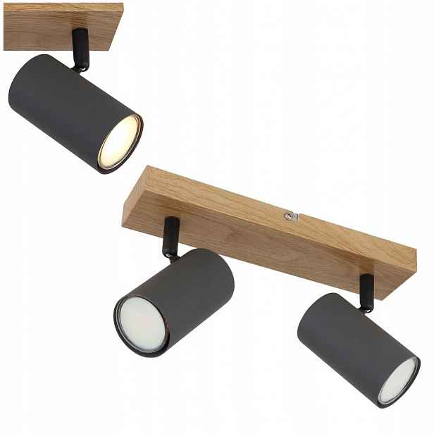 Spot Reflektorová nástěnná lampa Robby 2x35W GU10 Šedá Metal Globo Lighting