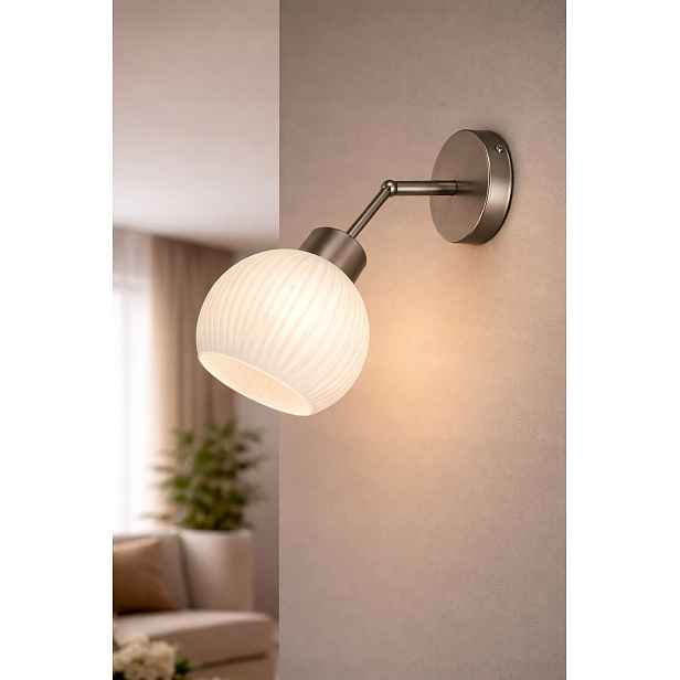 Euro-Lamp Nástěnná lampa Orion 1 saténová Stínidlo Bílá Pruhovaná 1x60W Výrobce