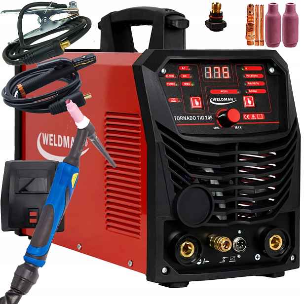 Weldman Tornado Tig 205 Ac/dc Hf Puls Svařovací stroj Tig Mma 200A Igbt