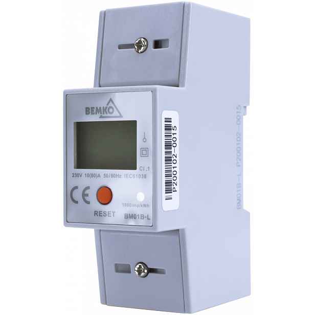 Jednofázový elektroměr 80A Resetovací počítadlo