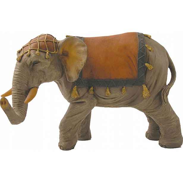 Figurka slona do betlému – Vánoce – 8,3 cm vysoká, vhodná k figurkám 11–13 cm