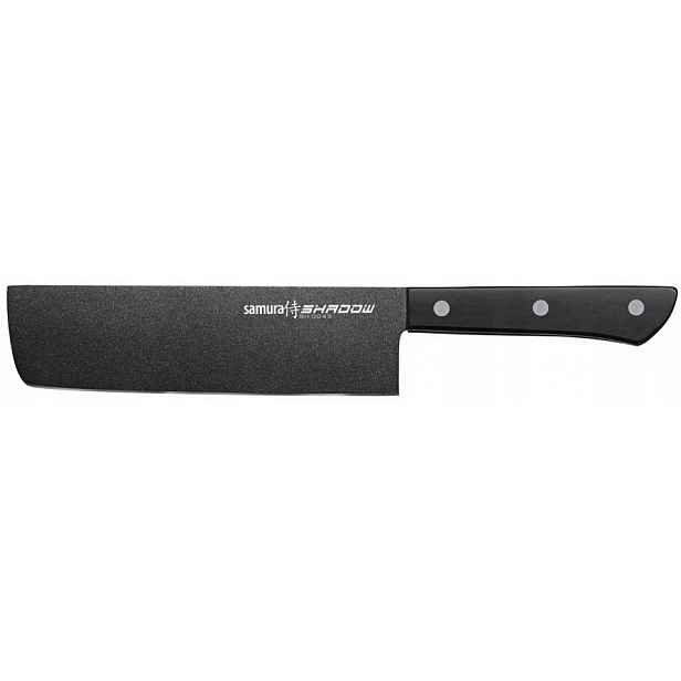 Nůž na zeleniny Samura Shadow 17 cm ocel AUS-8, černá povrchová úprava