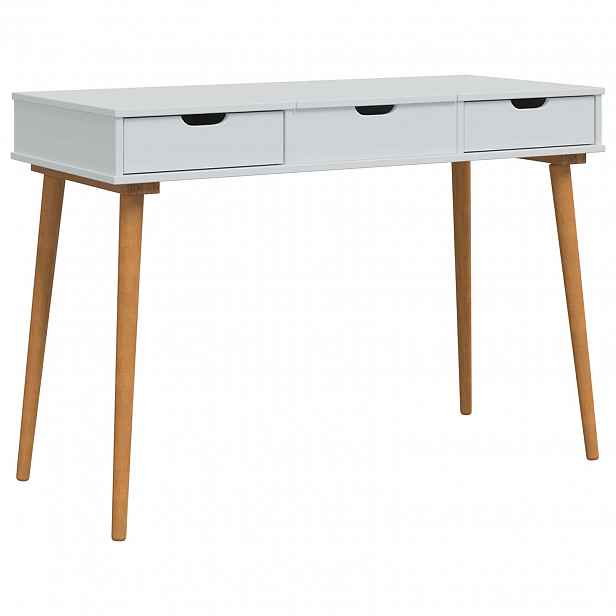 vidaXL Kosmetický stůl FAUSKE Bílá 112 x 50 x 78 cm