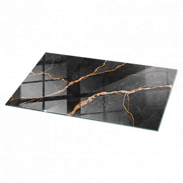 TULUP SKLENĚNÁ DESKA 120x60 cm Mramorový vzor s žilkováním