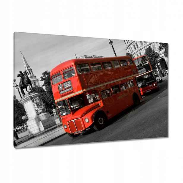 Obrazy 120x80 Červený autobus Londýn