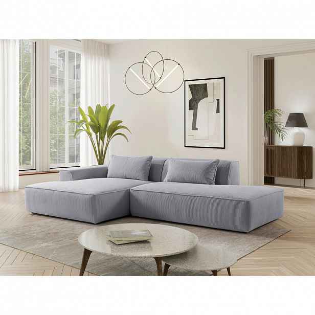 Livetastic ROHOVÁ SEDAČKA, plast, textil, kompozitní dřevo, světle šedá