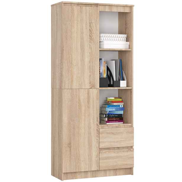 Ak furniture Skříň Rexa 80 cm dub sonoma