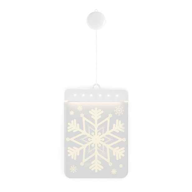 AmeliaHome LED světelná ozdoba na okno SNOWBALL bílá