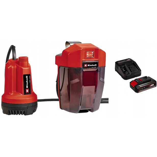 Einhell Ponorné Čerpadlo Na Vodu Ge-sp 18 4181500 Sada Akumulátor 2,5AH