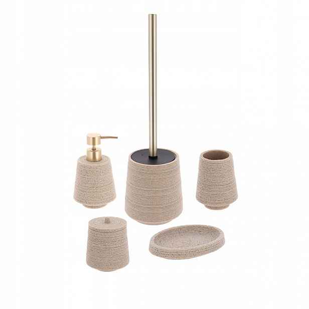 Pískový koupelnový komplet Lina 5 el. minimalistický, elegantní a moderní