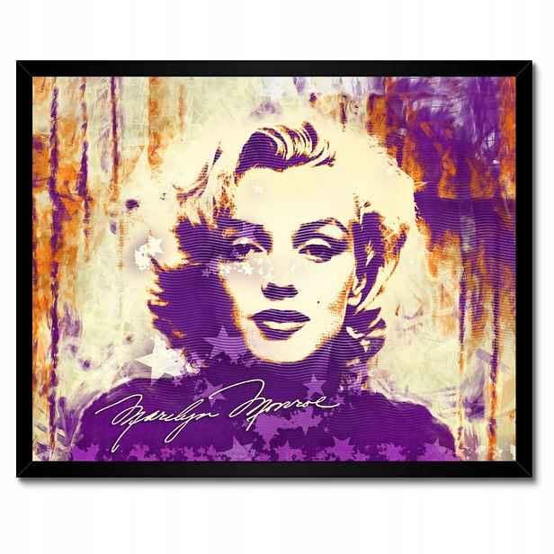 Plakáty v rámu 50x40 Marilyn Monroe Fialová